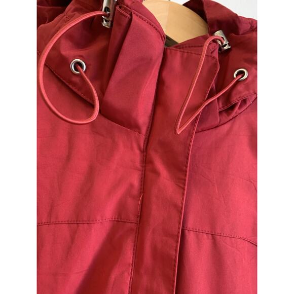 Free Country Women’s Windbreaker Jacket Radiance Hooded Red Size Large - Picture 7 of 13
